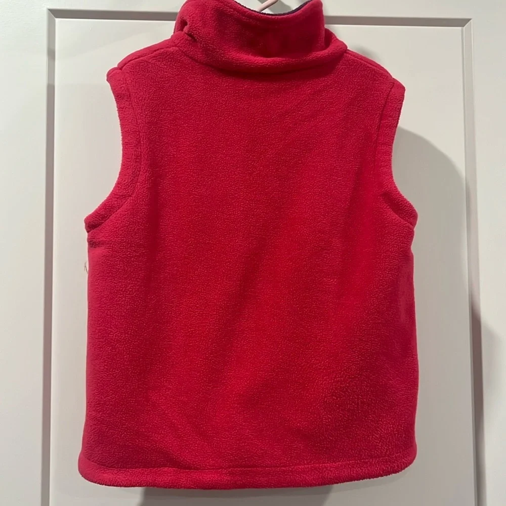 Irish Farmyard Friends Double Layer Fleece Vest, Size 6 girls